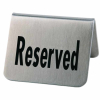 Cartelito Reservado Inox | Set 2 Caballetes | APS 00013