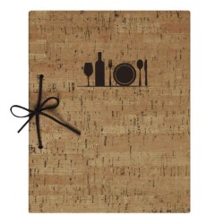 Porta Menú A5 Helen | Símil-Piel Madera | Lacor 28343 | Alium Pro