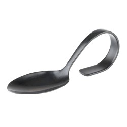 Cuchara presentación gourmet 12 cm acero inoxidable negro |APS 00693