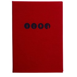 Porta Menú Millet A4 | Símil Piel Roja | Lacor 28131| Alium Pro