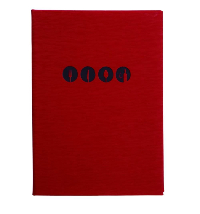 Porta Menú Millet A4 | Símil Piel Roja | Lacor 28131
