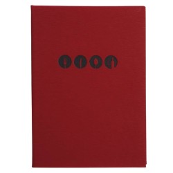 Porta Menú Millet A5 | Teflex Rojo | Fundas Fijas | Lacor 28133
