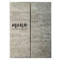 Porta Menú Goya A4 | Símil Piel | 3 Solapas Fijas | Lacor 28161