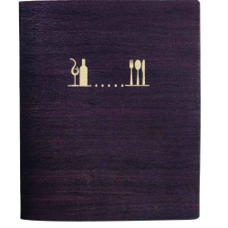 Porta Menú Nicolás A5 | Símil Piel | Atornillado Interior | Lacor