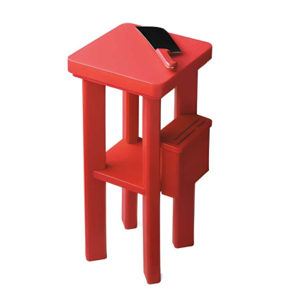 Estación de trabajo con cuchillero rojo 90x40x40x5cm DURPLASTICS 2031