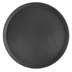 Black fiberglass non-slip waiter tray