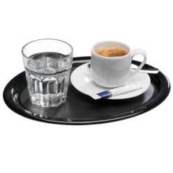 Bandeja Camarero "KAFFEEHAUS" | Melamina Negra | APS 84251