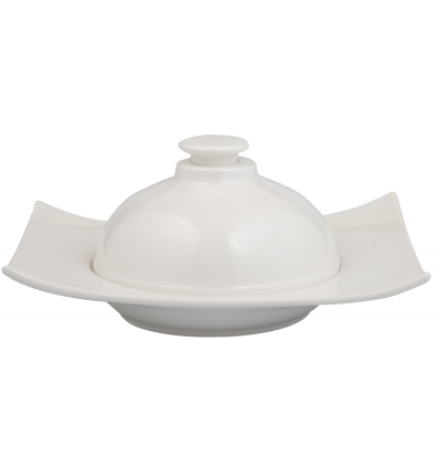 Plato Rectangular Atlantic 28x21 cm | Porcelana Blanca | Rosenhaus
