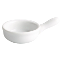 Mini Sartén de Porcelana Blanca para Tapas 9,5x6 cm | B1341V | Pack 6 uds