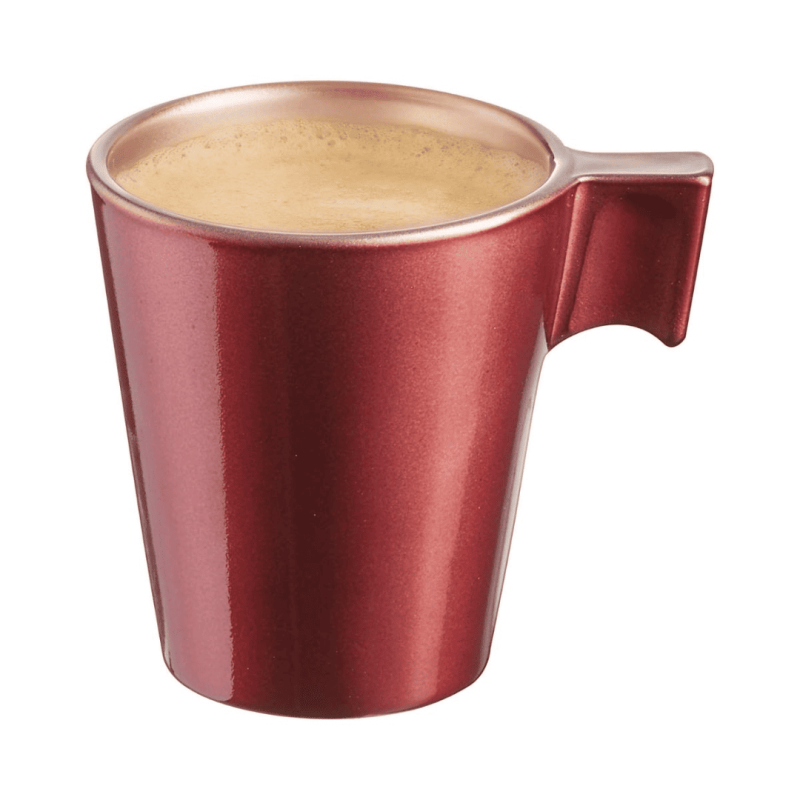 Tazas de Vidrio Moka FLASHY Rojas 8cl (24 Uds) | Luminarc