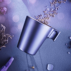 Tazas de Vidrio Moka Plateadas FLASHY 8cl (24 Uds) | Luminarc