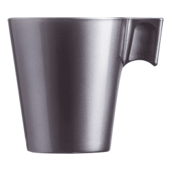 Tazas de Vidrio Moka Plateadas FLASHY 8cl (24 Uds) | Luminarc