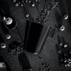 Tazas de Vidrio Moka Negras FLASHY 8cl (24 Uds) | Luminarc
