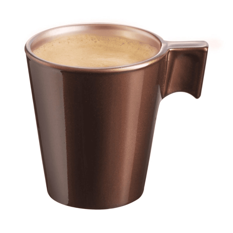 Tazas de Vidrio Moka Marrones FLASHY 8cl (24 Uds) | Luminarc