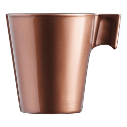 Tazas de Vidrio Moka Cobre FLASHY 8cl (24 Uds) | Luminarc