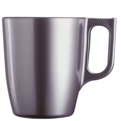 Tazas de Vidrio Mug Plateadas FLASHY 25cl (6 Uds) | Luminarc