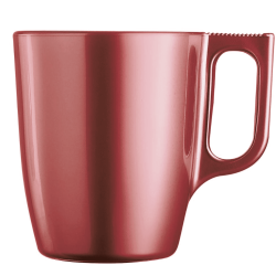 Tazas Mug de Vidrio FLASHY Rojas 25cl (6 Uds) | Luminarc