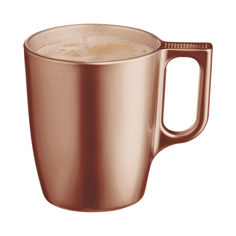 Tazas Mug de Vidrio FLASHY Cobre 25cl (6 Uds) | Luminarc