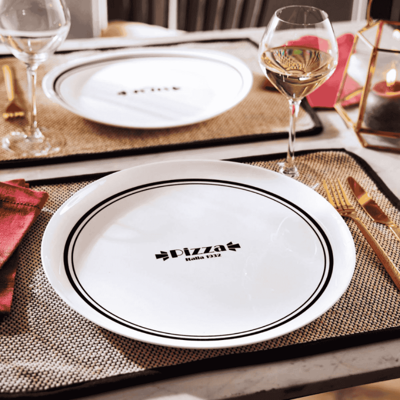 Plato Llano para Pizza FRIENDS TIME BISTR Ø32 cm | Luminarc