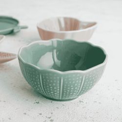 Boles de Erizos de Mar Ø12x5 cm (6 uds) | AURA STELA | Bidasoa