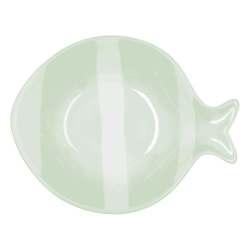 Boles con forma de pez decorado 15x13x4cm | KALEIDO | Alium Pro