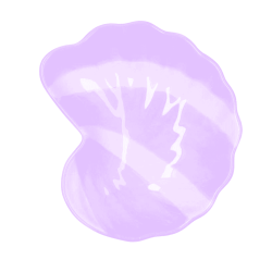 Boles con forma de caracola de mar decorado 16x14x4cm | KALEIDO