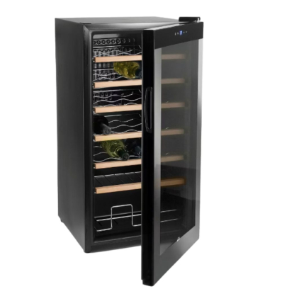 Armario Refrigerador de Vino Black Line con Compresor | 28 Botellas | Lacor 69238