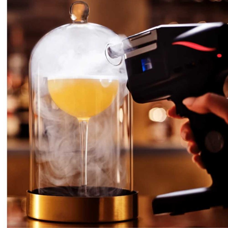 Campana Cócteles Base Dorada | Grande | Flavour Blaster | Alium Pro