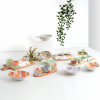 Boles con forma de concha de mar decorado 16x14x4cm | KALEIDO | (4 uds) | Quid 5426573