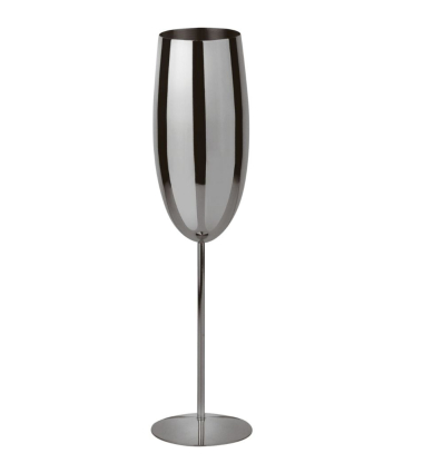 COPA DE CHAMPÁN PLATEADA Ø5CM H.25.5CM 270ML SAMBONET 41493B00
