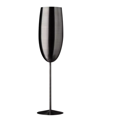 Copa de Champán Alta Negro Mate | 27,5 cl | 12 uds