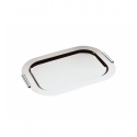 Bandeja de acero inoxidable 18/10 oval con borde redondo Profi Line. Dimensiones: 44x31 cm. APS 1712 (1 unidad)