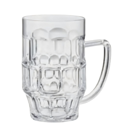 Jarras de cerveza de tritán 0.5L Ø8.5x14 cm. LACOR 63146 (6 unidades)