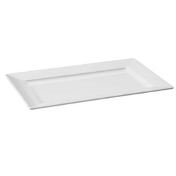 Fuente Melamina Blanca 35x21 cm | Lacor 63534 | Hostelería Pro