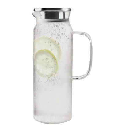 Jarra borosilicato con tapa 1,5 L | 6 uds