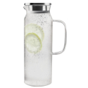 Jarra borosilicato con tapa 1,5 L | 6 uds