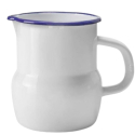 Jarra esmaltada blanca vintage 0,75 L | 6 uds