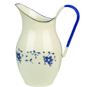 Jarra esmaltada Sena blanca decorada 2,5 L | 6 uds