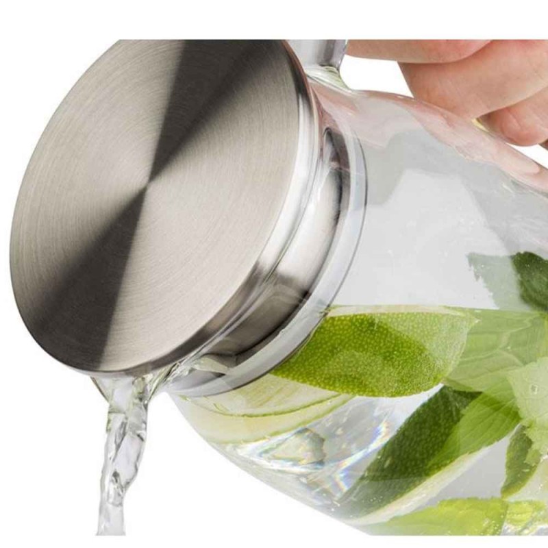 Jarra Cristal 1.5 L con Filtro | Acero Inox | APS 10792 | Alium Pro