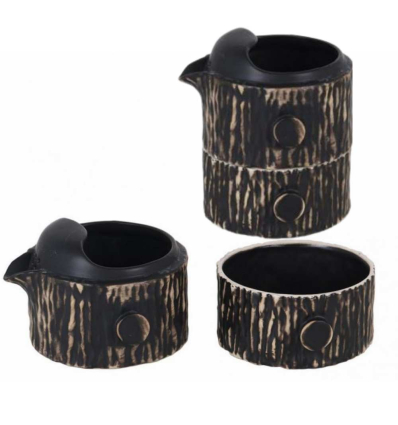 Tetera y sus tazas modelo Teide (set de dos tazas) Ø8x8cm (13cl) |_ P997019 (un juego)