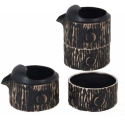 Tetera y sus tazas modelo Teide (set de dos tazas) Ø8x8cm (13cl) |_ P997019 (un juego)