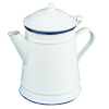 Cafetera Vintage Acero Esmaltado Azul 1 L