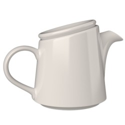 Tetera Bevel Bone China Blanca 40 cl | 4 uds | ID Fine | Alium Pro