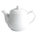 Tetera Porcelana Blanca 38 cl | Bella | Pack 24 Uds
