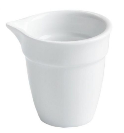 Lechera porcelana Blanco Thames 5.5cl. Ø 5.5x6cm. B4147 (72 unidades)