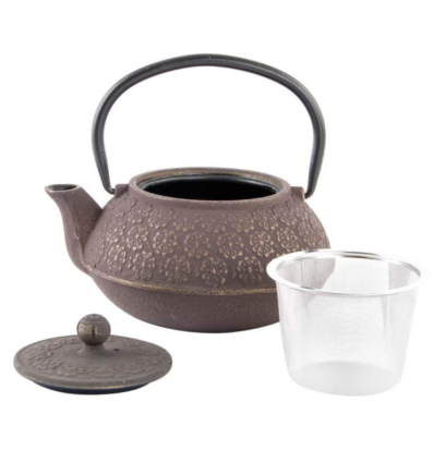 Tetera hierro fundido colado infusionador 16x14x11cm 600ml 1.3kg Sakura 9437