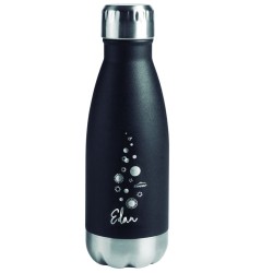 Botella Térmica Inox 260 ml Negra | Compacta | Lacor | Uso Diario