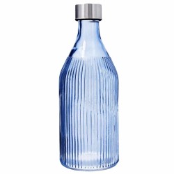 Botella Cristal MAISON 1 L Azul | Pack 12 Uds | Quid 7985077