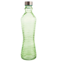 Botella Cristal LINE 1 L | Tapón Verde | 6 uds