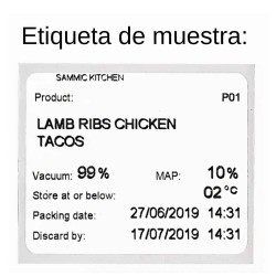 Impresora RB para Envasadora SU Sammic | Etiquetas | Alium Pro